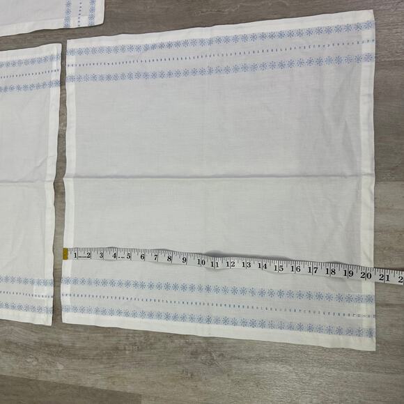 Crate & Barrel Snowflake Napkins (3) - Picture 5 of 5